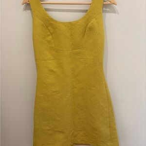 Anthropologie Textured Gold Dress